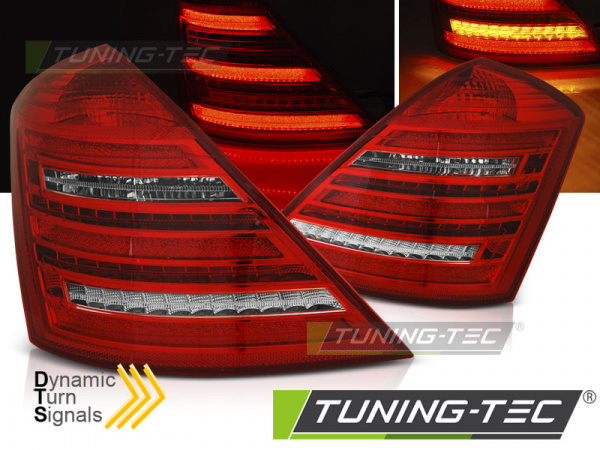 LED Upgrade Design Rückleuchten für Mercedes Benz S-Klasse W221 05-09 Rot/Weiß